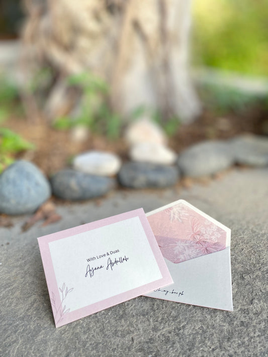 Pink & white - Lining Envelopes