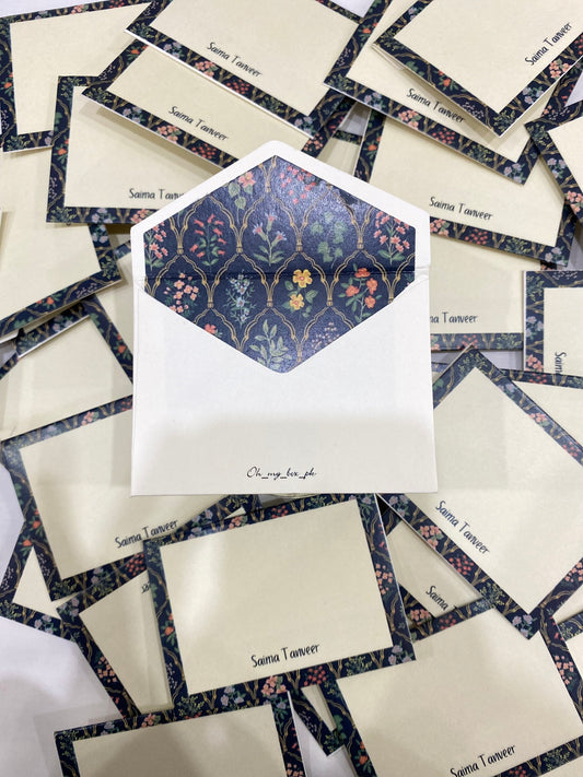 Flower motifs - Lining Envelopes